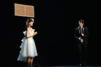 ミュージカル「虹のプレリュード」公開舞台稽古の様子。