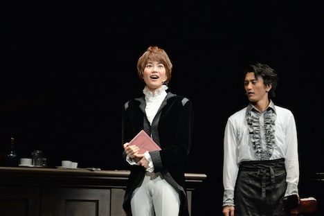 ミュージカル「虹のプレリュード」公開舞台稽古の様子。