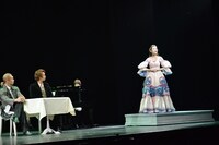 ミュージカル「虹のプレリュード」公開舞台稽古の様子。