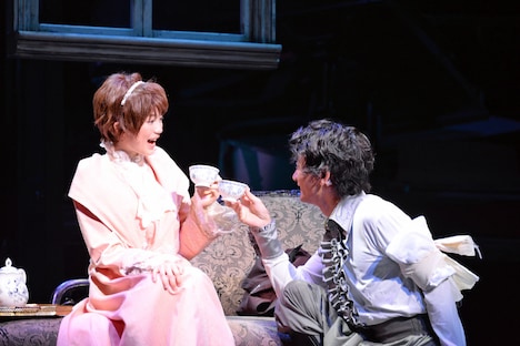 ミュージカル「虹のプレリュード」公開舞台稽古の様子。