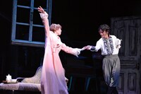 ミュージカル「虹のプレリュード」公開舞台稽古の様子。