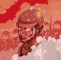 スプリットアルバム「REDLINE RIOT!!」ジャケット