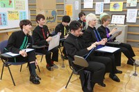 「超特急のふじびじスクール！」のワンシーン。 (c)フジテレビ