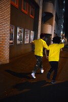 体力を増強すべくマラソンに挑む酒田耕慈。