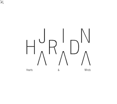 Hearts & Mindsこと原田仁のソロアルバム「Hearts & Minds」のジャケット。