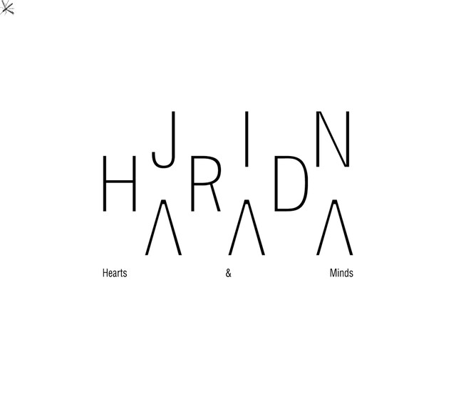 Hearts & Mindsこと原田仁のソロアルバム「Hearts & Minds」のジャケット。