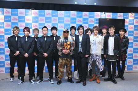 「BoysAward Audition」開催発表会見の様子。