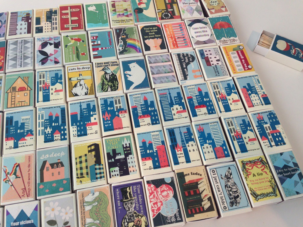 ササノマリイ「シノニムとヒポクリト」PVで使用されたマッチ箱。