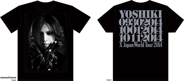 X JAPAN WORLD TOUR 2014 WEB限定 YOSHIKI Tシャツ