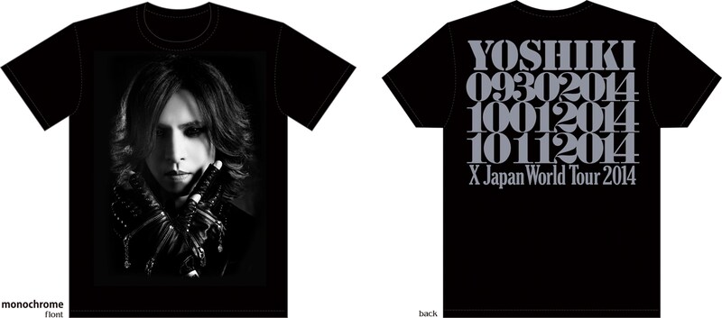 X JAPAN WORLD TOUR 2014 WEB限定 YOSHIKI Tシャツ