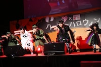 私立恵比寿中学ミニライブの様子。