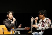 沖仁と亀田誠治によるトークの様子。