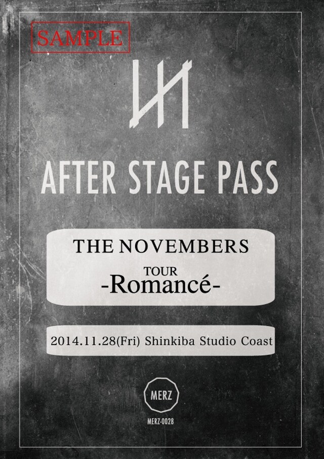 「AFTER STAGE PASS」パスのサンプル。