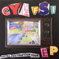 FOLK SHOCK FUCKERS / CHECK YOUR MOM「HOTEL DESTRUCTION TOUR EP」ジャケット