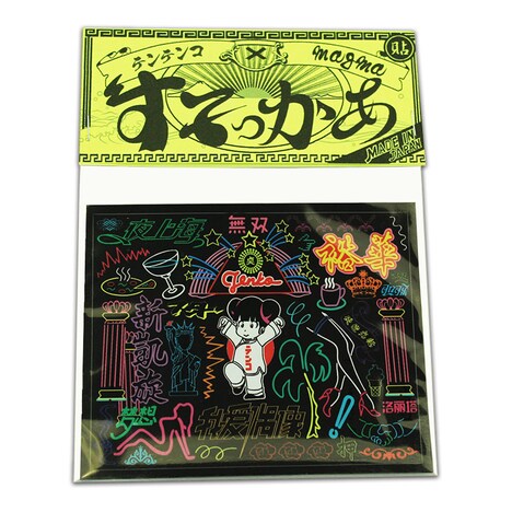 ネオン街の「テンコちゃん」ステッカー