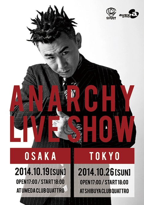 ANARCHYワンマンライブ 「LIVE SHOW」フライヤー
