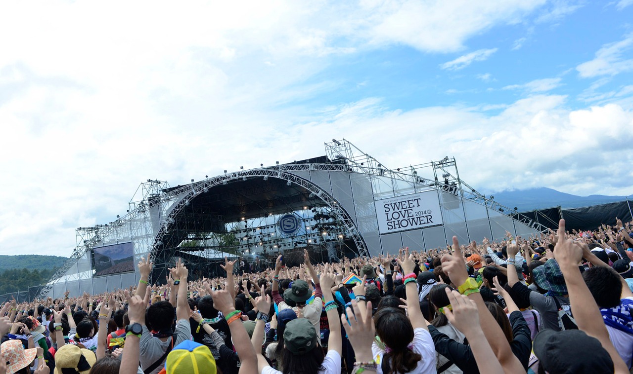 「SPACE SHOWER SWEET LOVE SHOWER 2014」の様子。