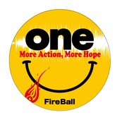 FIRE BALL缶バッジのデザイン。