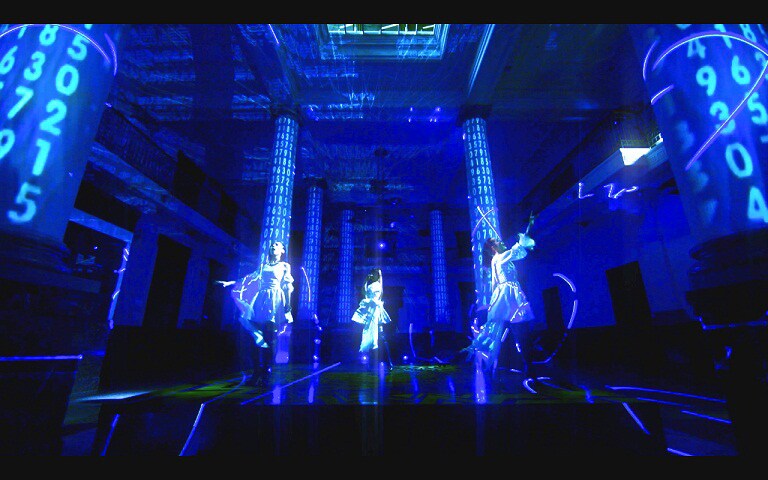 Kalafina「heavenly blue」ビデオクリップのワンシーン。