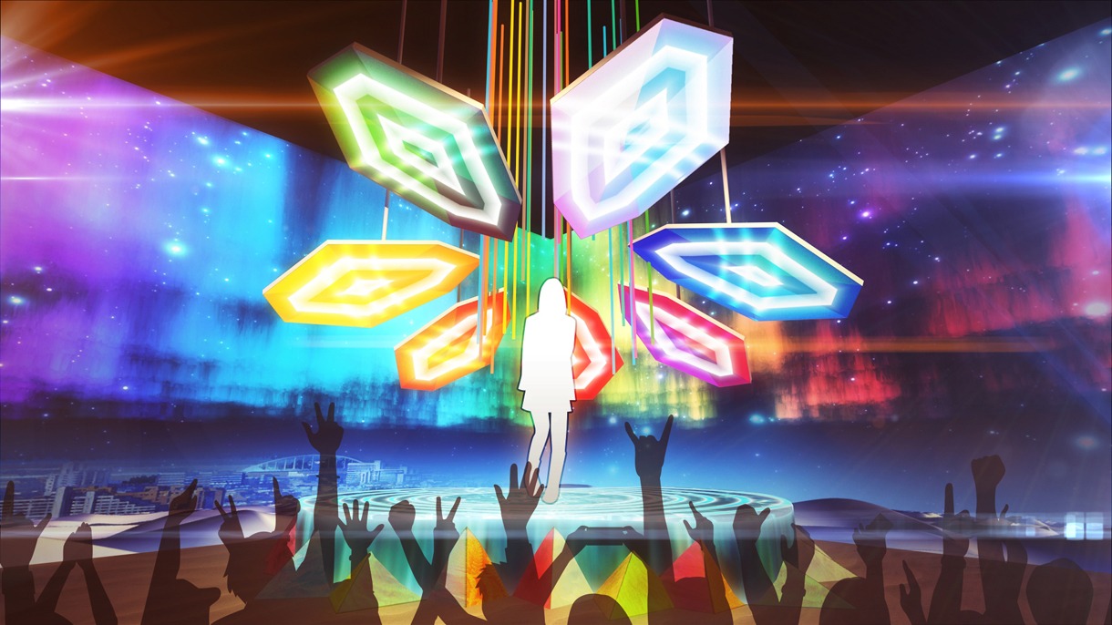 「PROJECTION MAPPING JOURNEY!!! × Wake Up, Girls! ～七つの花の咲くオアシス～」ライブのイメージ。