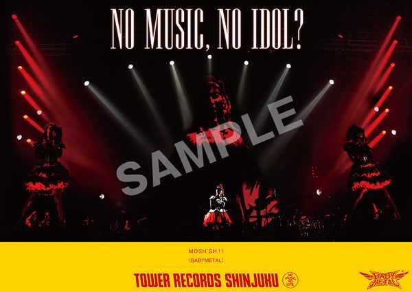 BABYMETAL「NO MUSIC, NO IDOL?」ポスターデザイン