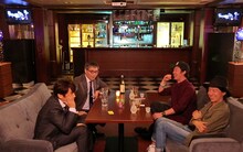 左からユースケ・サンタマリア、いとうせいこう、石毛輝、ホリエアツシ。 (c)TBS