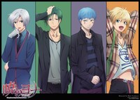 アニメイラストを使用したポスター。