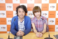 「スパカン！」パーソナリティのムロツヨシ（左）と大島麻衣（右）。