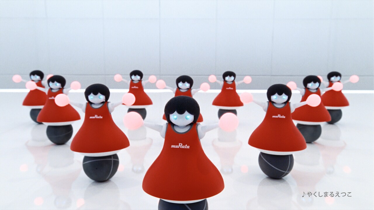 村田製作所チアリーディング部プロモーション映像のワンシーン。