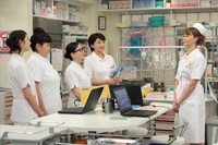 「ナースのお仕事・再会編」のワンシーン。若葉会総合病院で働くことになった朝倉いずみ。 (c)フジテレビ