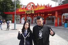 サ上と中江「サイプレス上野と中江友梨の青春日記」収録時の様子。