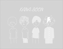 KANA-BOON「シルエット」“奥義！KANA-BOON超合体BOX”のクリアボックス裏面。