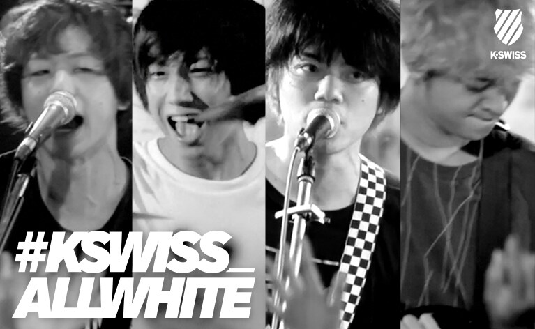 K・SWISSのムービーに出演したKEYTALK。