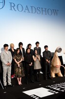 映画「寄生獣」ワールドプレミア舞台挨拶の様子。