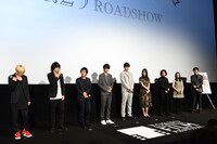 映画「寄生獣」ワールドプレミア舞台挨拶の様子。