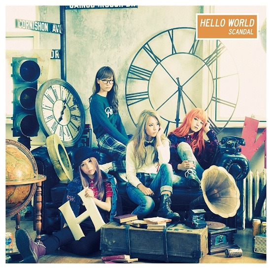 SCANDAL「HELLO WORLD」初回限定盤ジャケット