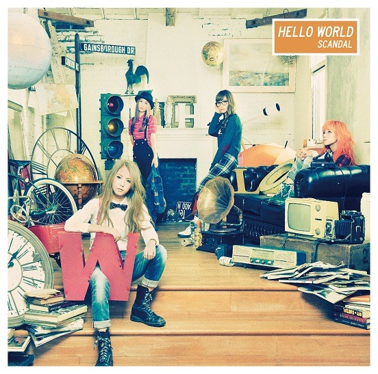 SCANDAL「HELLO WORLD」通常盤ジャケット