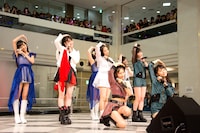 モーニング娘。'14によるライブの様子。