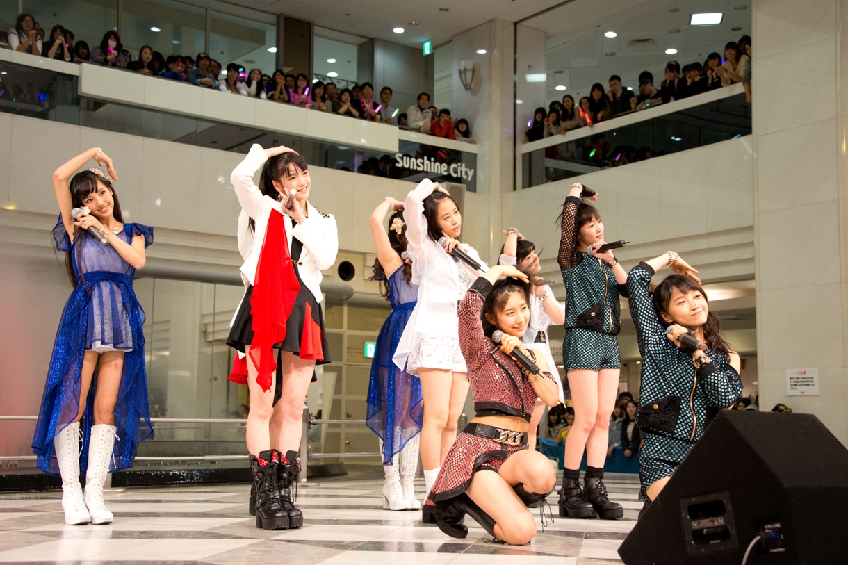 モーニング娘。'14によるライブの様子。