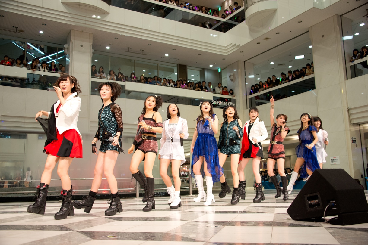 モーニング娘。'14によるライブの様子。