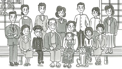 郵便年賀.jp「年賀のキヅナ」のワンシーン。