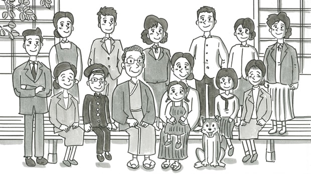 郵便年賀.jp「年賀のキヅナ」のワンシーン。