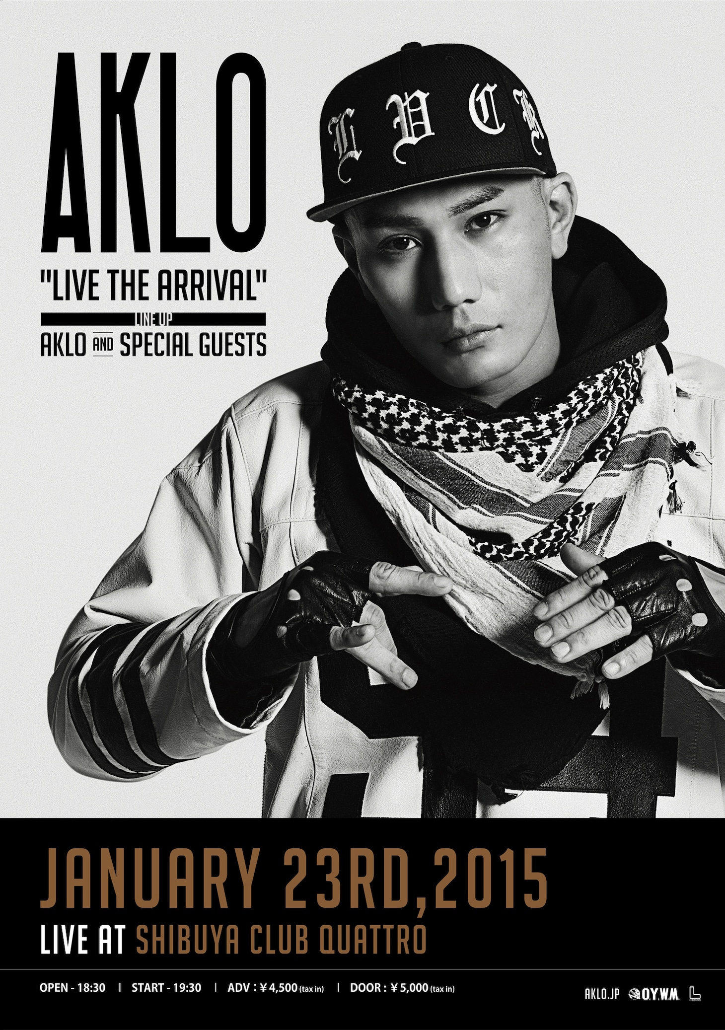 「AKLO LIVE THE ARRIVAL」ポスター