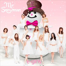 E-girls「Mr.Snowman」CD盤ジャケット