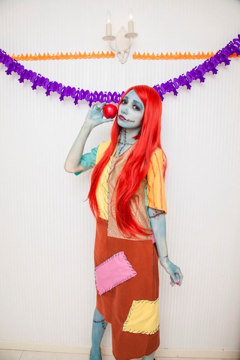 サリーに仮装した後藤真希。