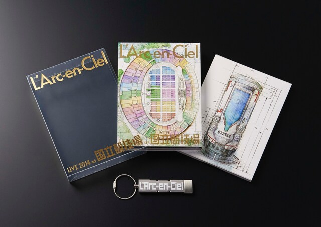 「L'Arc-en-Ciel LIVE 2014 at 国立競技場」完全生産限定盤の内容。