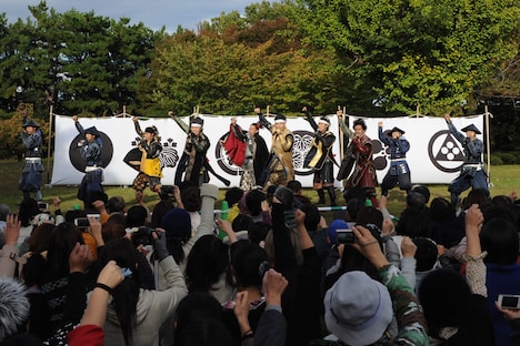 「名古屋おもてなし武将隊5周年祭」の様子。