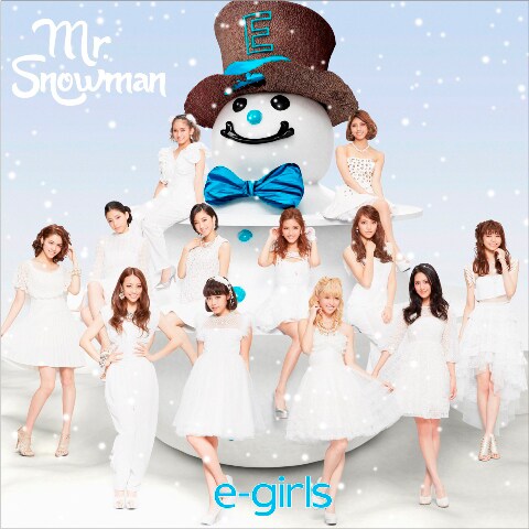 E-girls「Mr.Snowman」CD+DVD盤ジャケット
