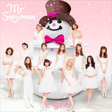 E-girlsが11月26日にリリースするシングル「Mr.Snowman」CD盤ジャケット。