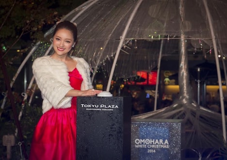 イルミネーション点灯式に参加したchay。